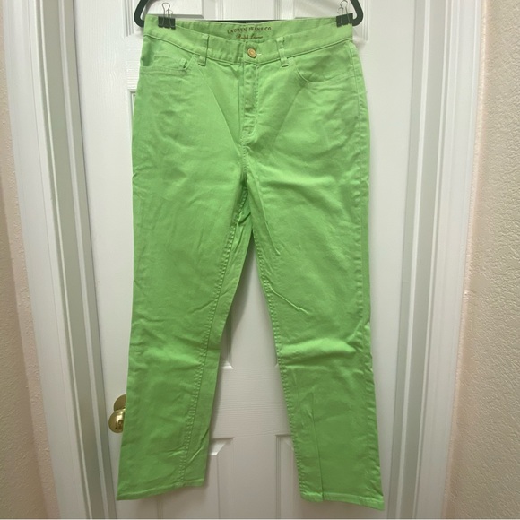 Ralph Lauren Lime Green High Waisted Jeans - Picture 1 of 5